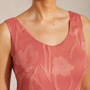 Floral Chiffon Evening Gown – Asymmetrical Hem
