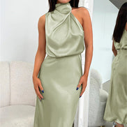 Violet Drape Maxi Dress