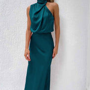 Violet Drape Maxi Dress