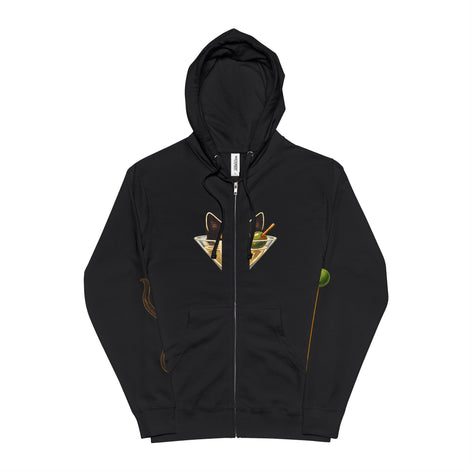 The Martini Cat Zip Hoodie
