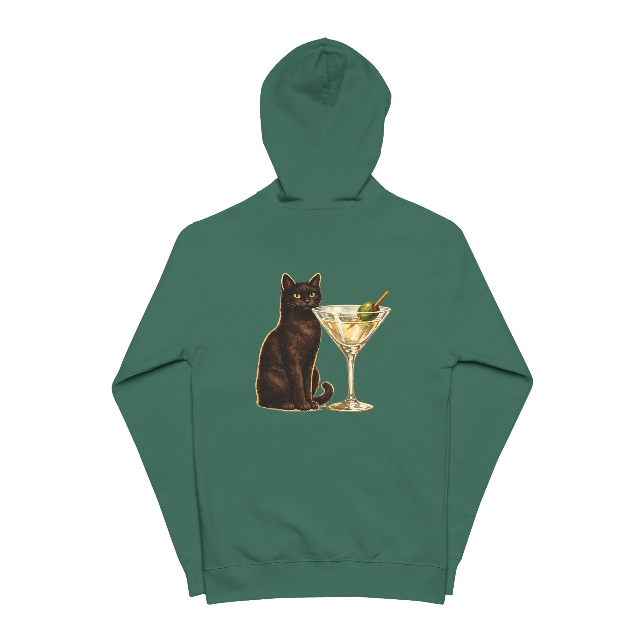 The Martini Cat Zip Hoodie