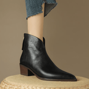 Ann Luxury Low-Heel Ankle Boots
