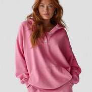Oversized Snap-Fit Hoodie