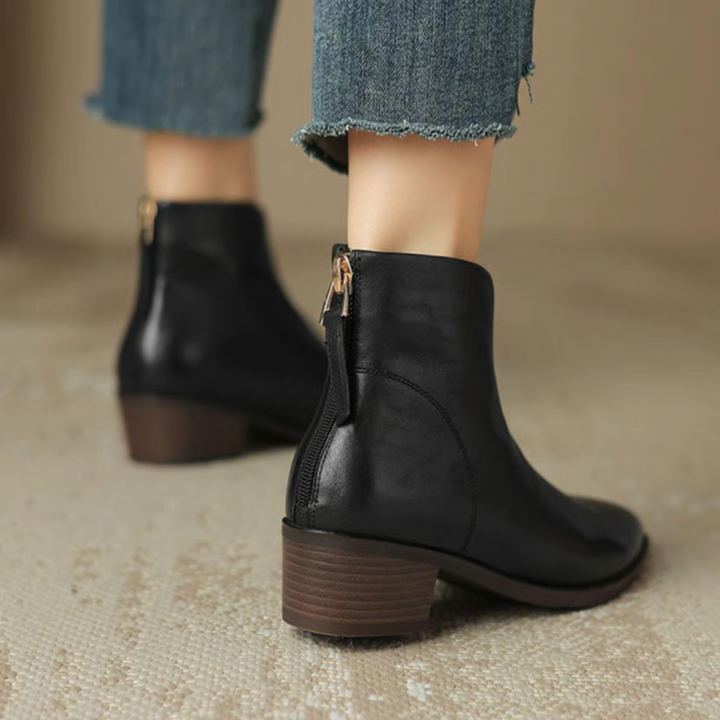 Ann - Luxury Low-Heel Ankle Boots