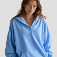 Oversized Snap-Fit Hoodie