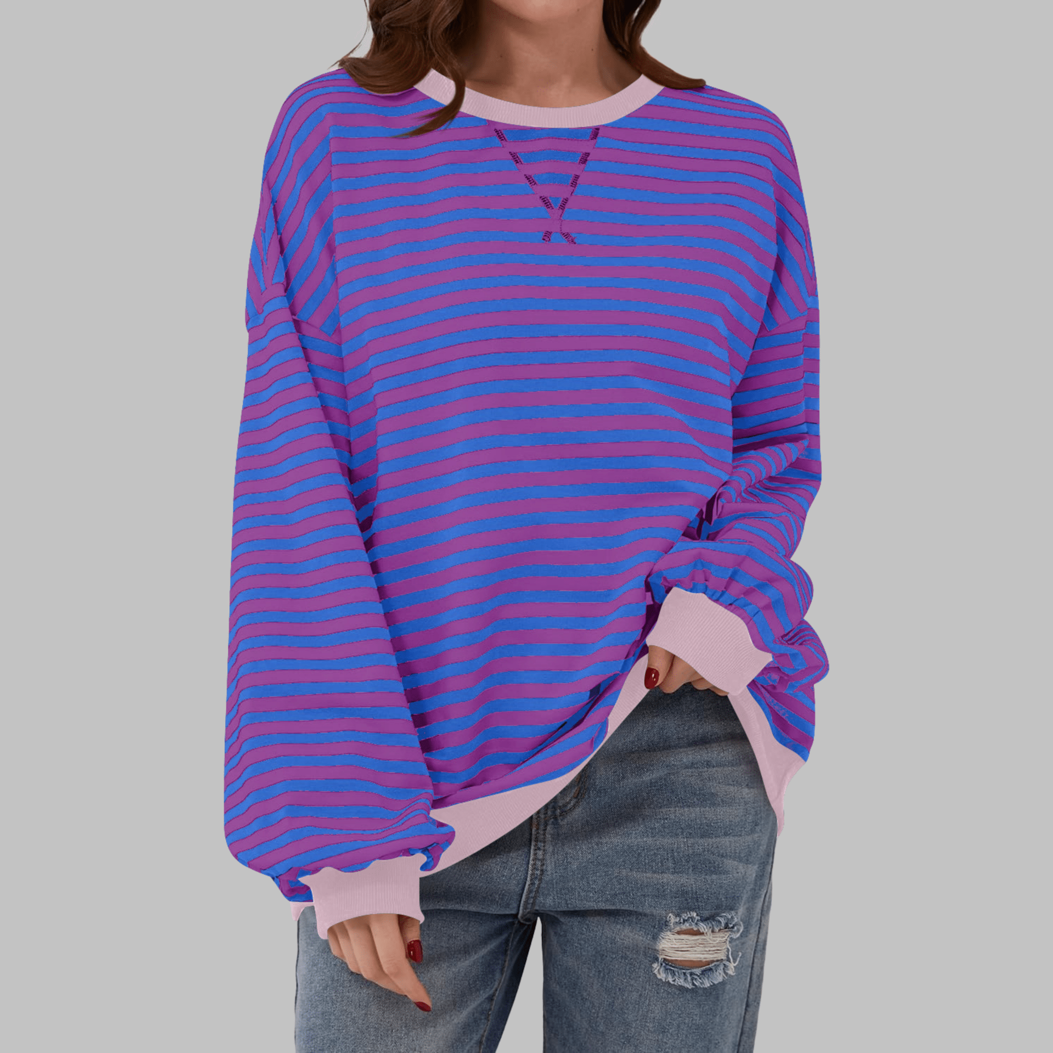 Luka Casual Striped Long Sleeve Shirt