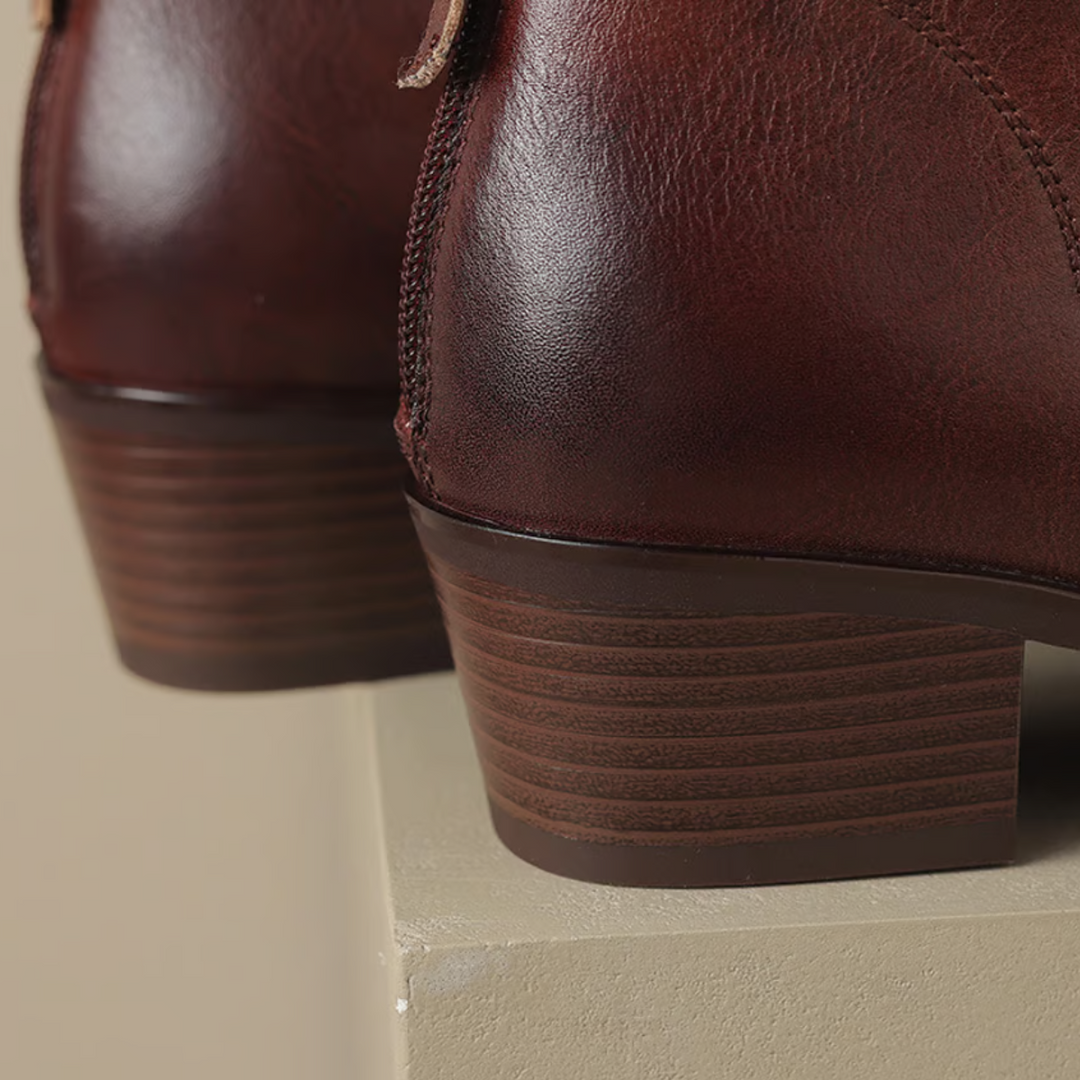 Ann - Luxury Low-Heel Ankle Boots