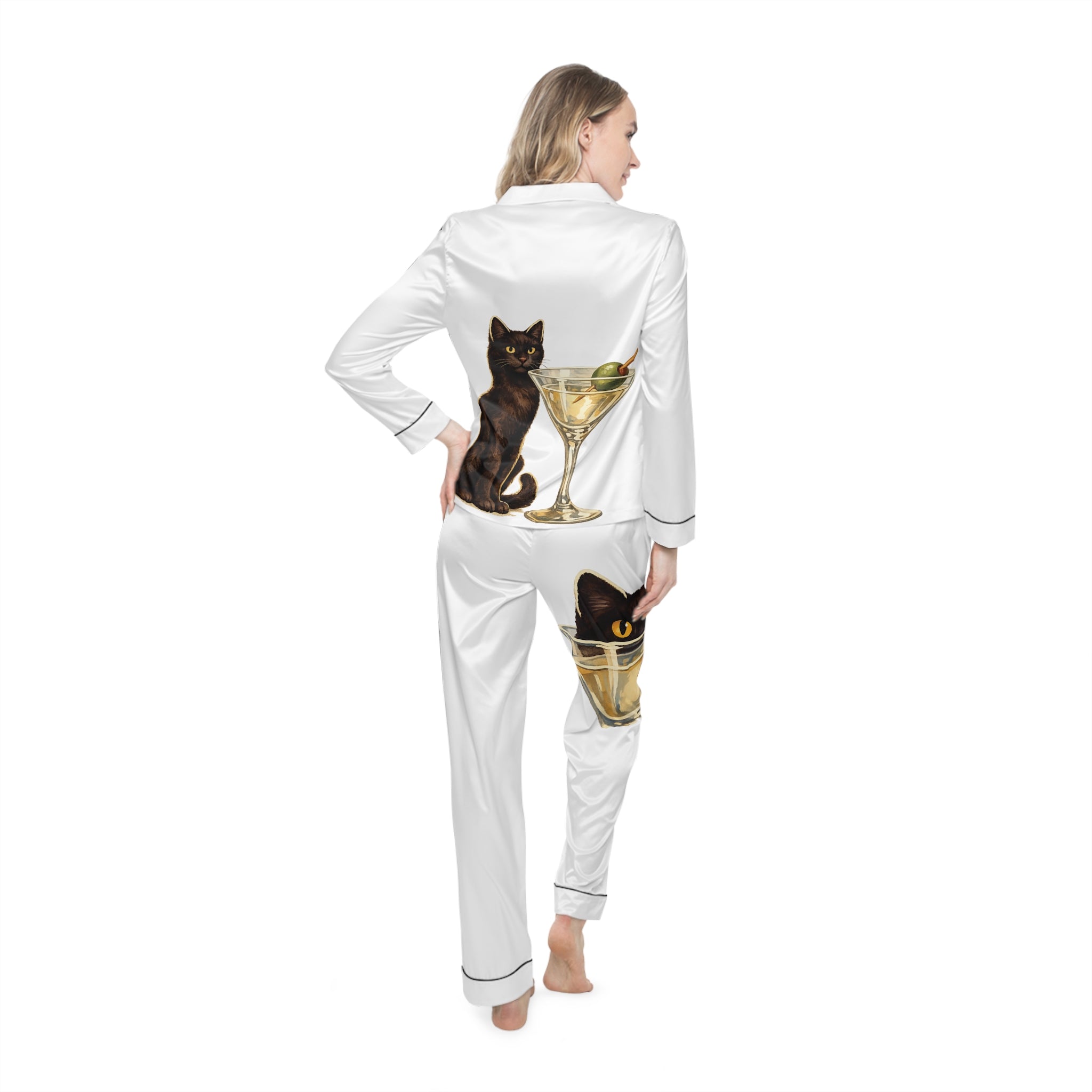 The Martini Cat Pajama Set