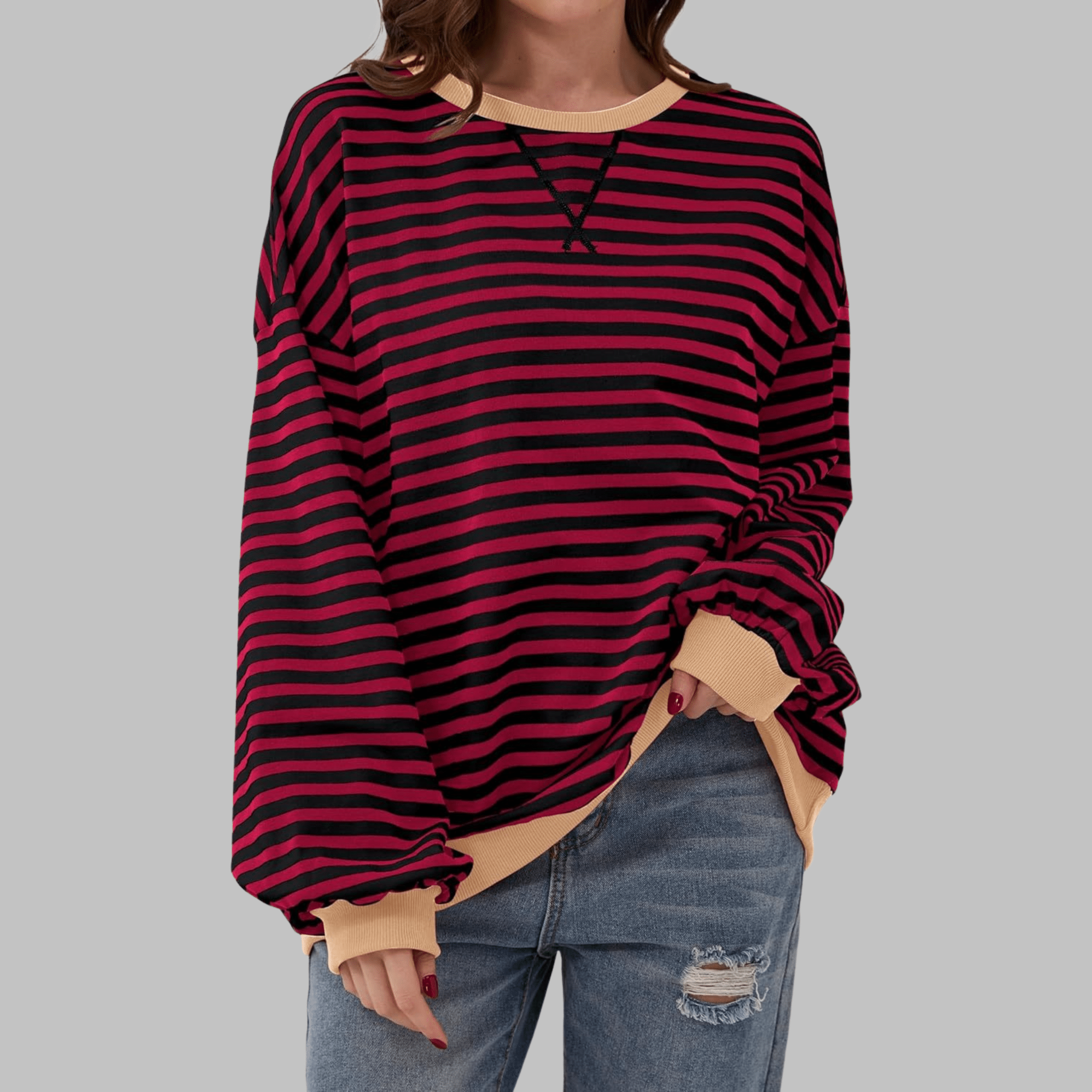 Luka Casual Striped Long Sleeve Shirt