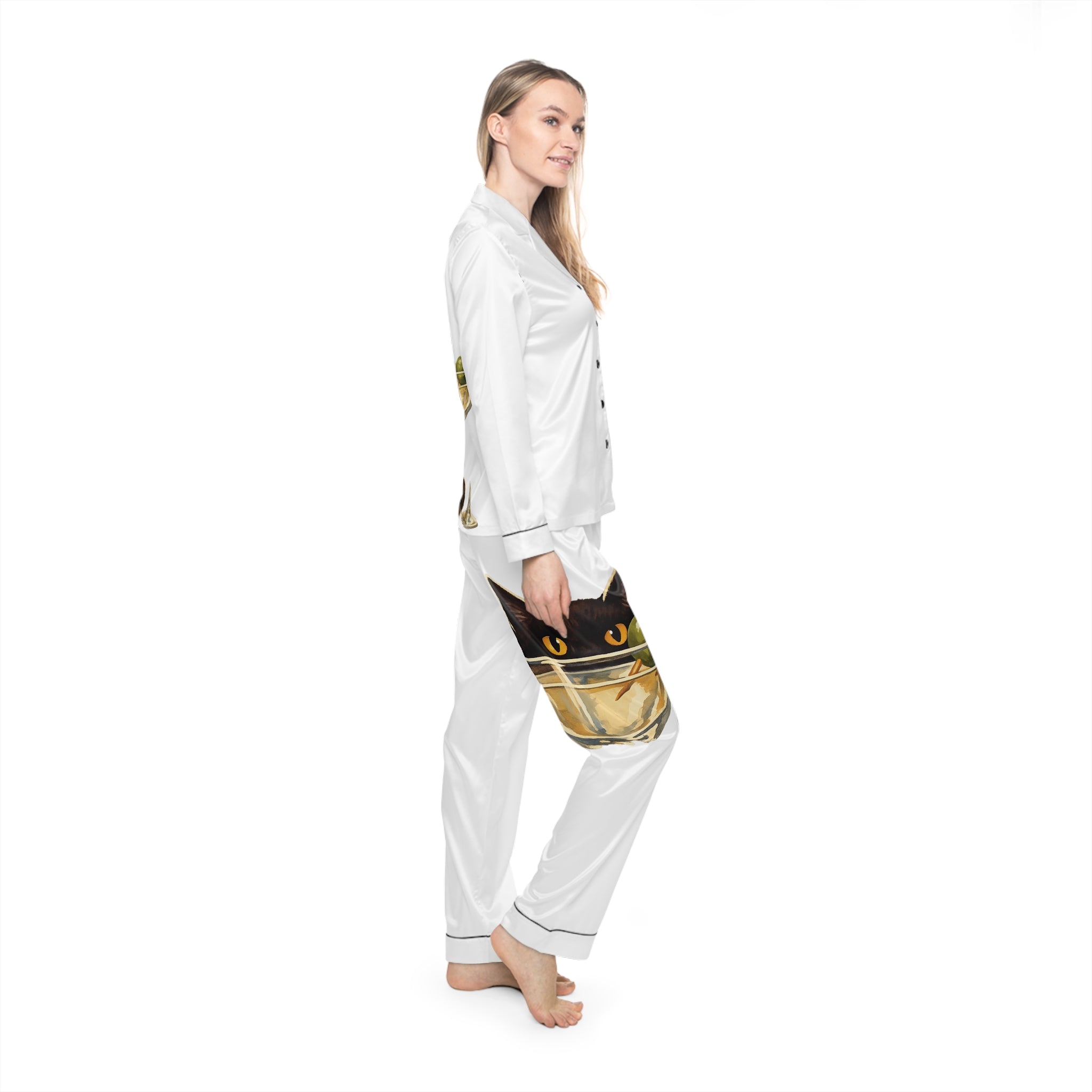 The Martini Cat Pajama Set
