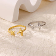 Cute Open Star Ring
