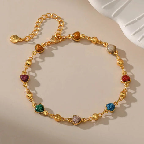 Colorful Heart Bracelet