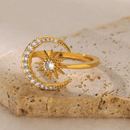 Dainty Moon Ring