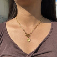 Alphabet Toggle Choker Necklace