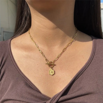 Alphabet Toggle Choker Necklace