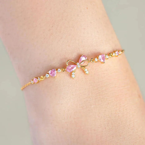 Bowknot Heart Bracelet