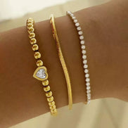 Beaded Heart Bracelet