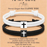2 PCS Rope Cross Bracelet