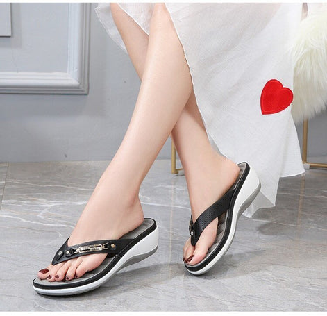 Arch Support Soft Cushion Leather Sandals