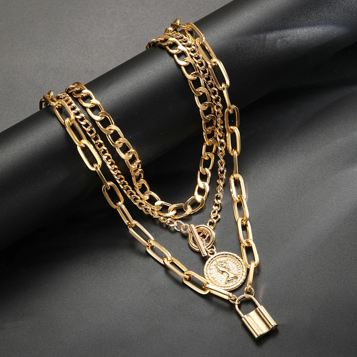 3 PCS Punk Necklace