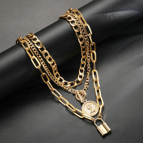 3 PCS Punk Necklace