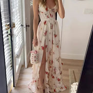 Lace Floral Midi Dress
