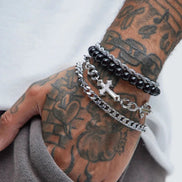4 PCS Cross Chain Bracelet