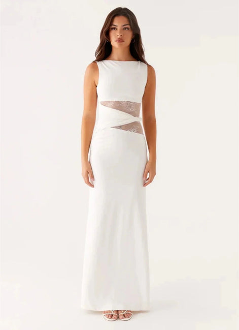 Leni Sculpted Lace Dress