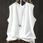 Relaxed Cotton O-Neck Summer Tee