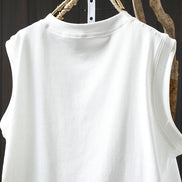 Relaxed Cotton O-Neck Summer Tee
