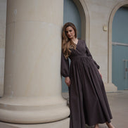 After Glow Cotton Wrap Dress