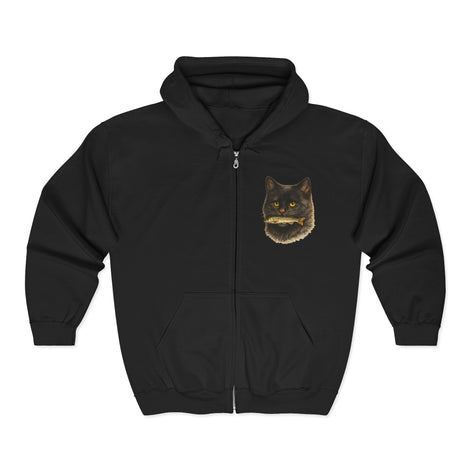 The Angler Cat — Unisex Zip Hoodie