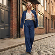 Charlotte Sculpting Wide-Leg Jeans