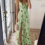 Lace Floral Midi Dress