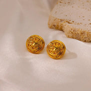 Button Earrings
