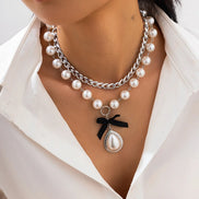 3 PCS Pearl Water Drop Choker Necklace
