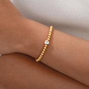 Beaded Heart Bracelet