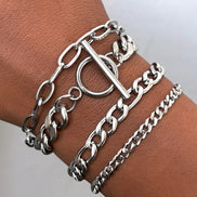 4 PCS Stainless Steel Bracelet