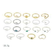 19 PCS Vintage Knuckle Ring Set