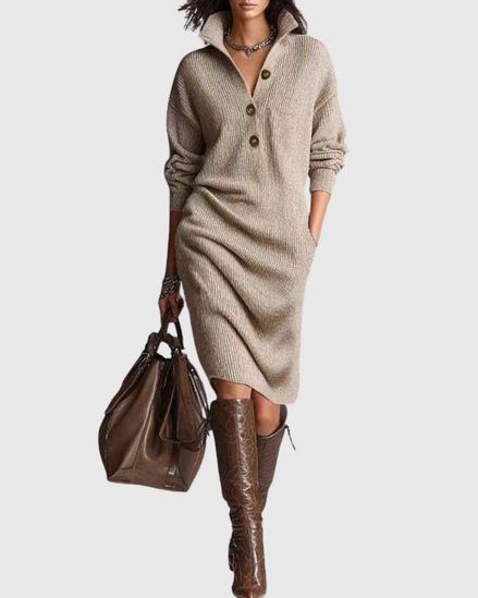 Arianell Winter Wool Midi Dress