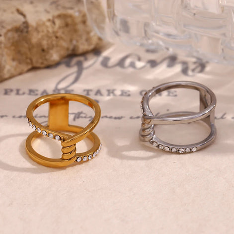 Double Layer Knot Ring