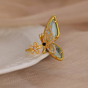 Crystal Butterfly Ring