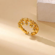 Beaded Open Ring
