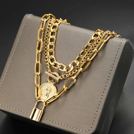 3 PCS Punk Necklace