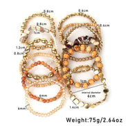 12 PCS Boho Beaded Bracelet