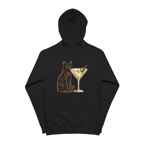 The Martini Cat Zip Hoodie