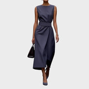 Clarimond Elegant Round Neck Dress