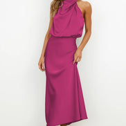 Violet Drape Maxi Dress