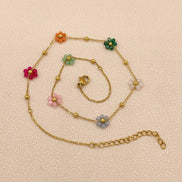 Boho Flower Necklace