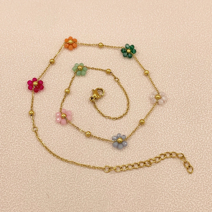 Boho Flower Necklace